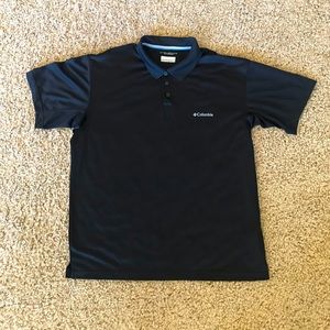 Men’s Columbia black polo golf shirt,XL